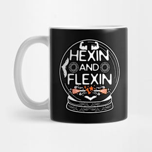 Hexin and Flexin - Funny Halloween Workout Saying Gift Mug